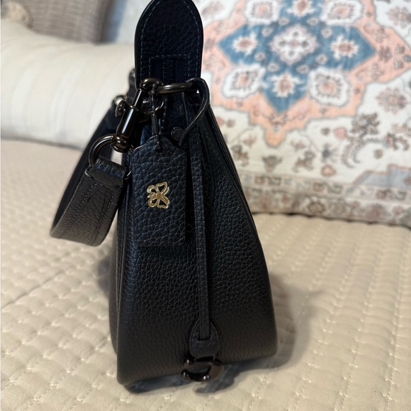 Coach Black Pebbled Leather Shoulder Bag - Picture 2 of 7